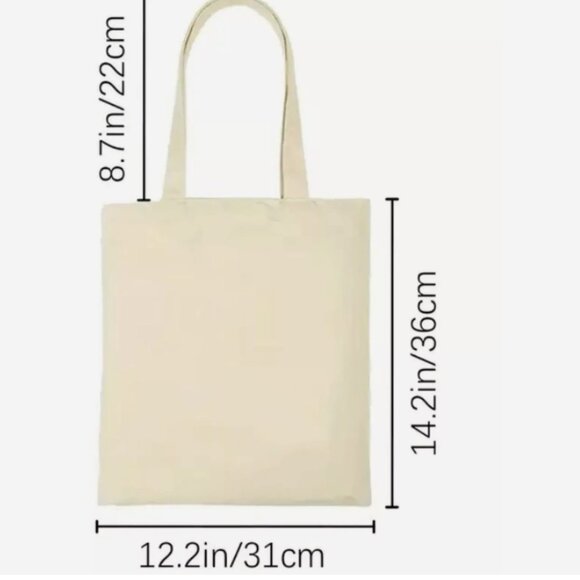 NWOT CANVAS TOTE BAG, GROCERY BAG, GIFT BAG, FLORAL SEA TURTLE 12" X 14" - Picture 5 of 5